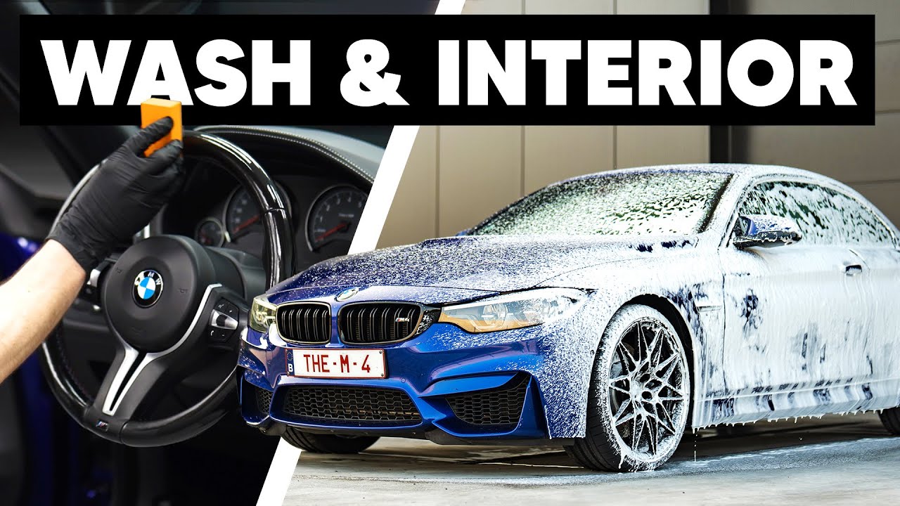 Cleaning a BMW M4 - Wash & Interior Detail ASMR