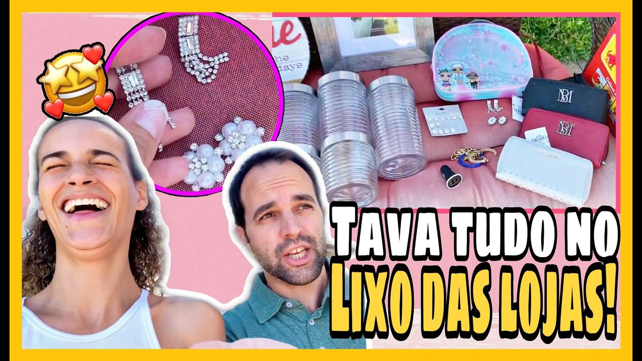REVIREI os LIXOS das LOJAS dos ESTADOS UNIDOS! OLHA OQ EU ACHEI! DUMPSTER DIVING! BRAZILICANS