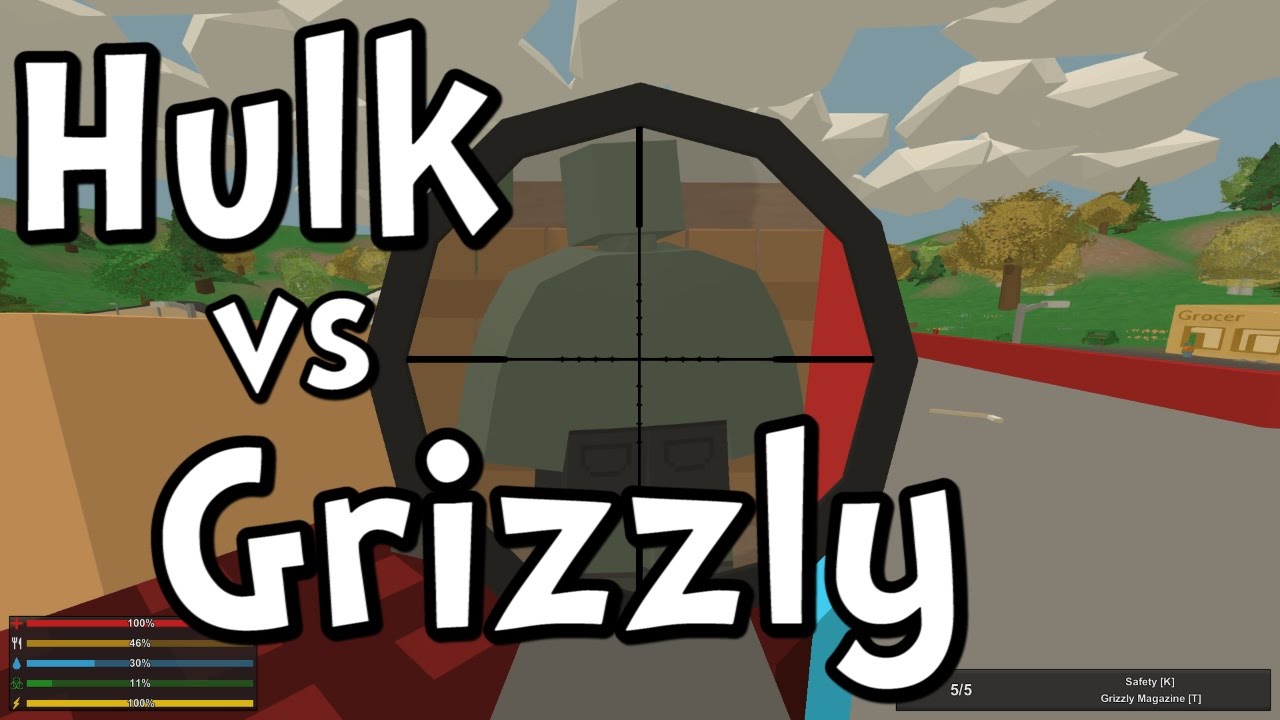 UNTURNED 3.0 Hulk Zombie vs Grizzly Sniper Rifle!