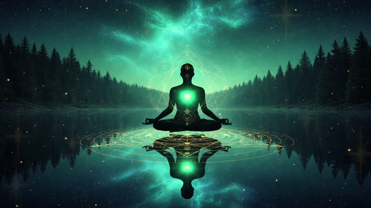🌌💚 COSMIC HEART AWAKENING 💚🌌 | Deep Sleep & Anxiety Relief |