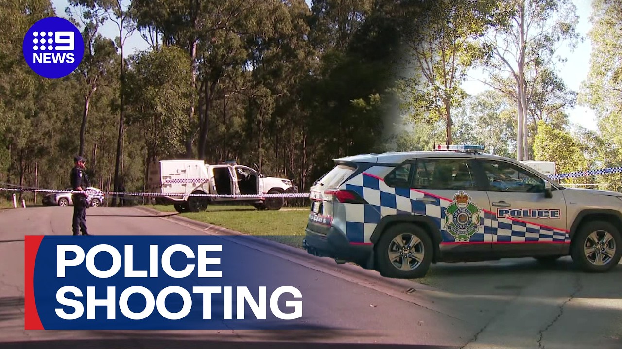 Man shot in leg by police after rifle confrontation | 9 News Australia