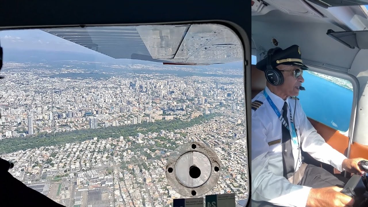 Vuelo sobre la ciudad de Santo Domingo y Boca Chica