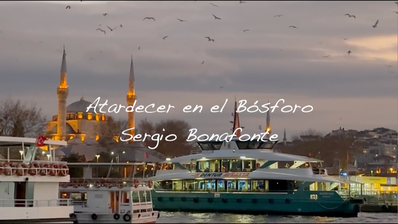 Atardecer en el Bósforo. Sergio Bonafonte