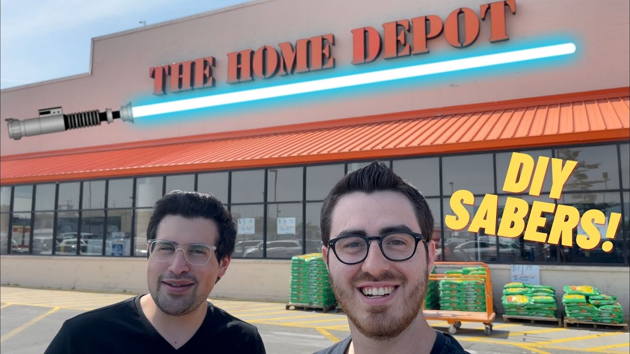 Building LIGHTSABERS at HOME DEPOT?
