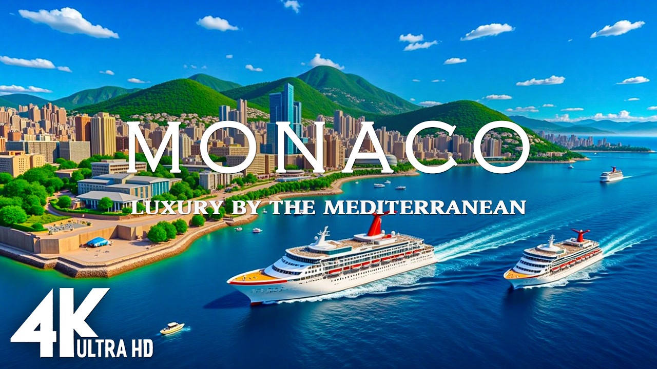 [4K] MONACO 🇲🇨 – Luxury by the Mediterranean ✨ | Scenic Relaxation & Relaxing Deep House Chill
