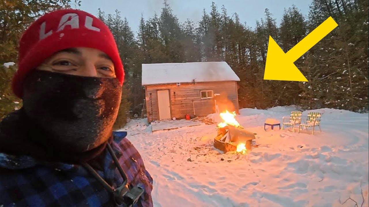 UPGRADING THE CABIN / WINTER TREE CUTTING & LOFT BUILD