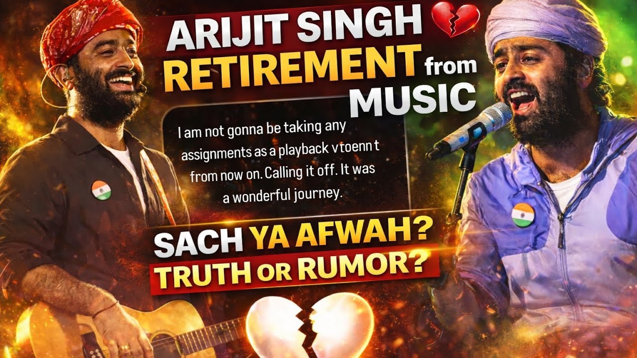 Arijit Singh Retirement 💔| Sach Kya hai ? Full Details. #viral #viralvideo #arijitsingh #youtube 