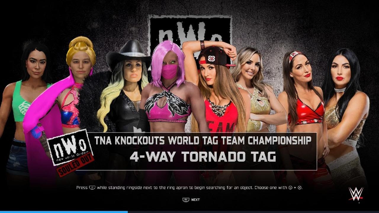 WWE 2K25 TNA knockouts tag team title match