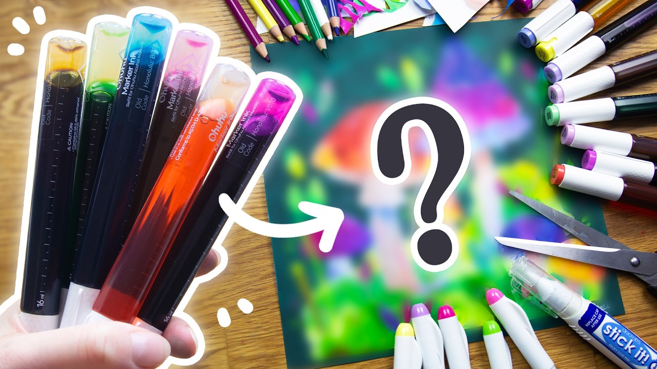 Я этого не ожидал от чернил для заправки маркеров Ohuhu.