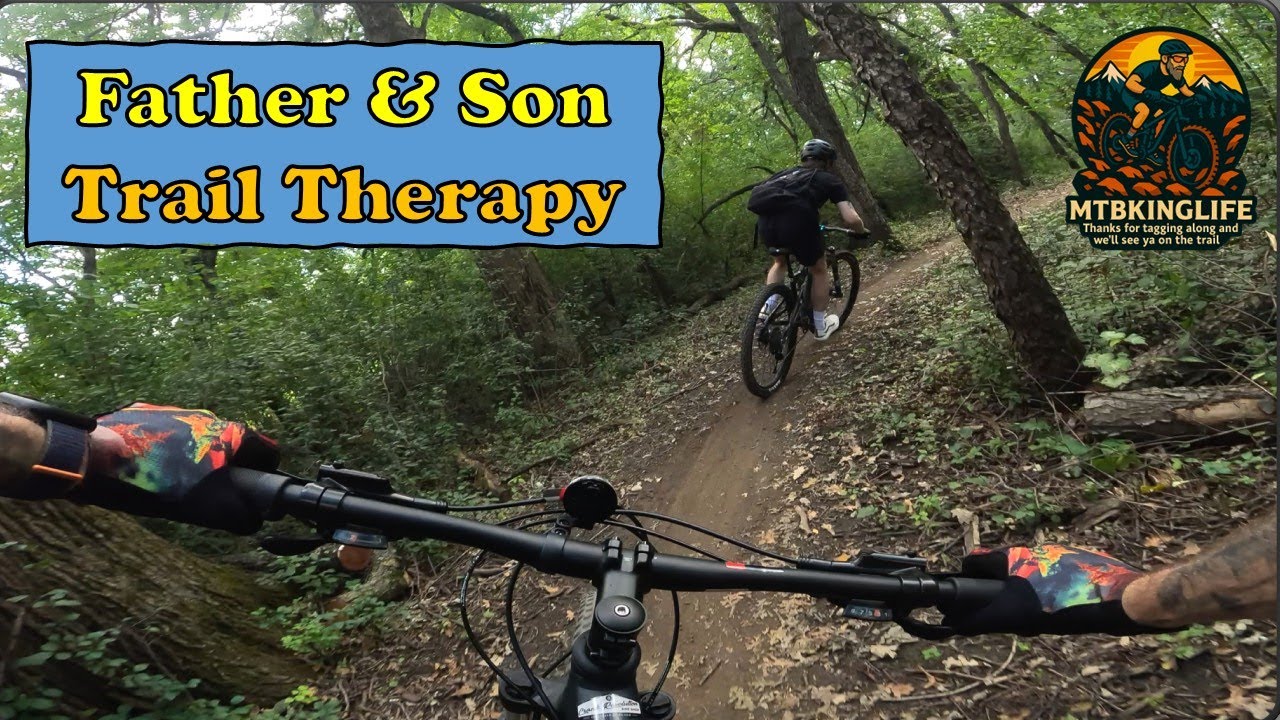 Age is no gauge for a Father Son MTB ride!  These are the rides that matter the most!