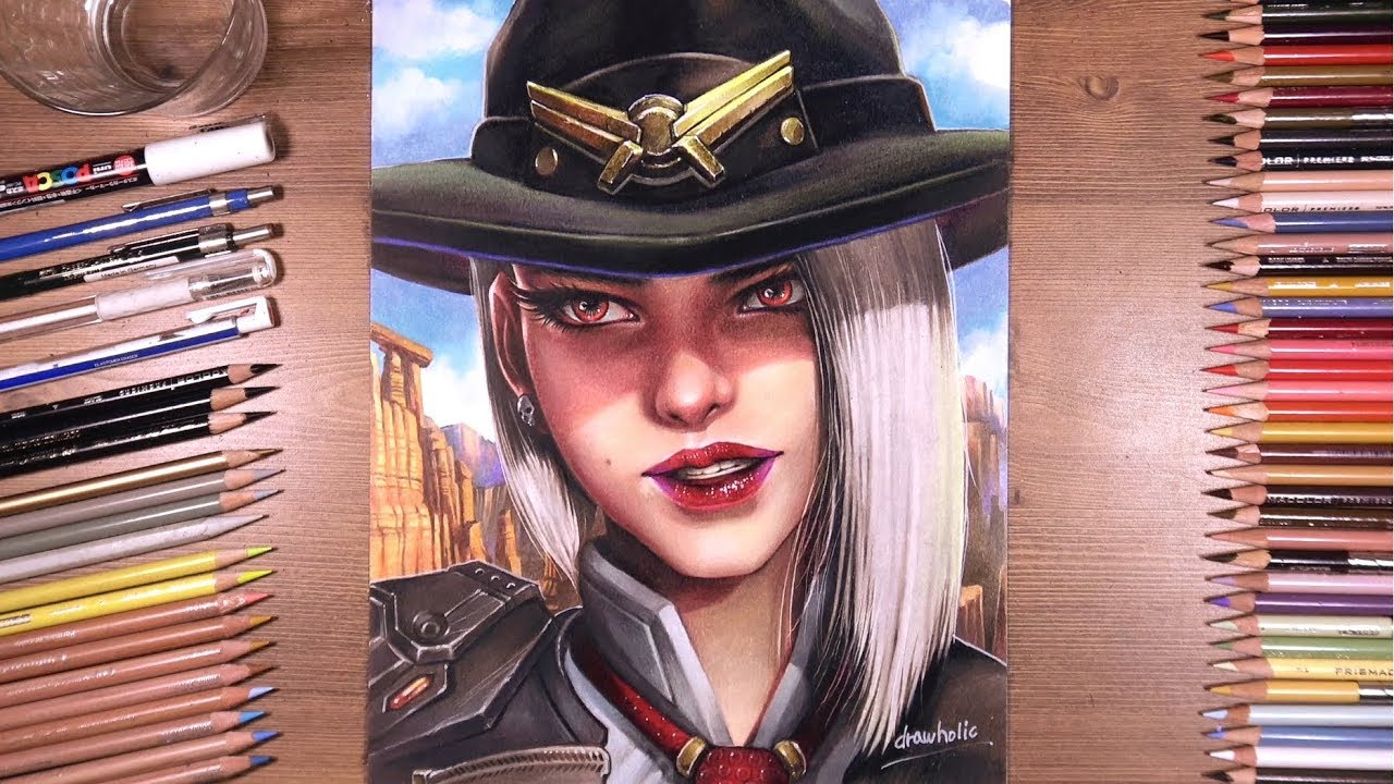 Drawing Overwatch: Ashe - Reunion Ver.