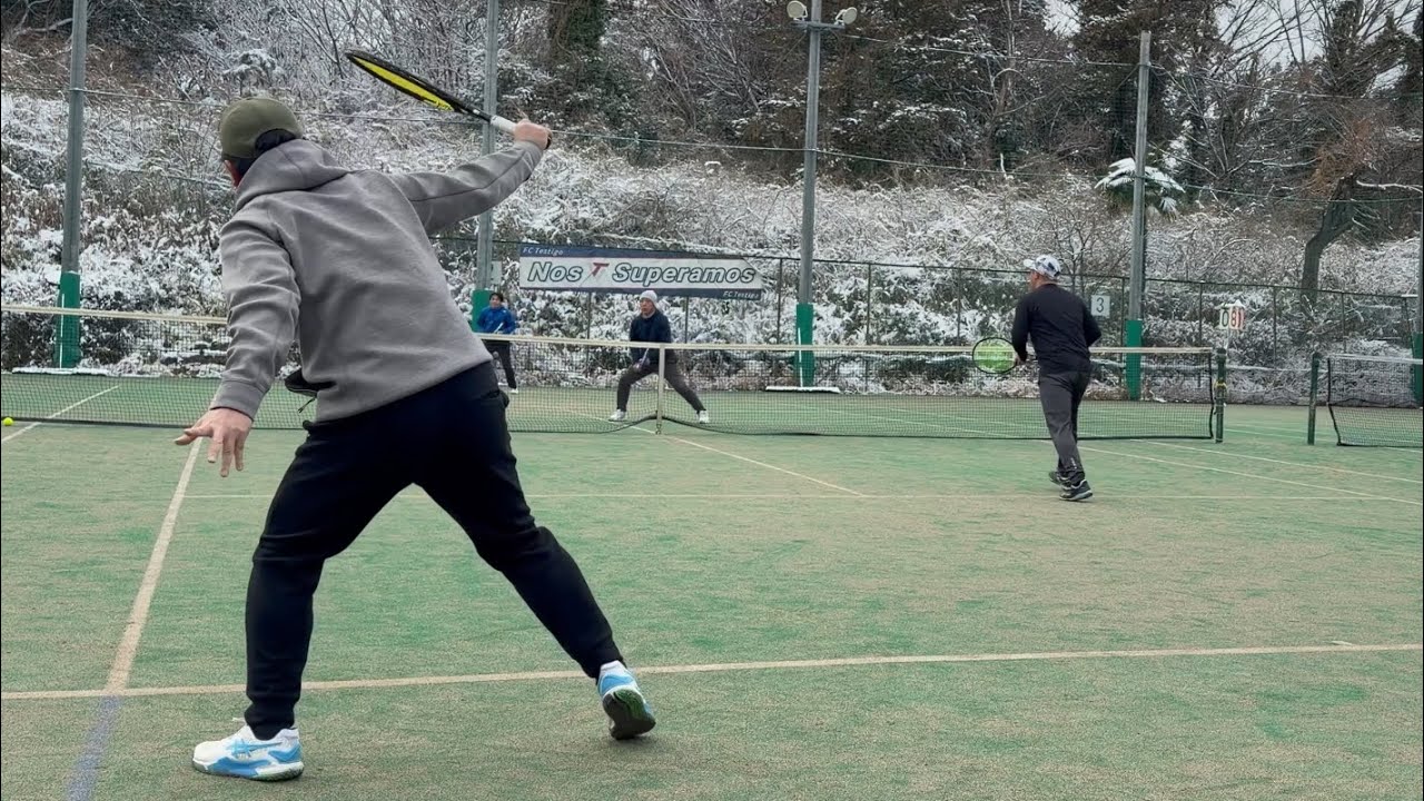 元海外転戦選手と組んでダブルス #テニス 