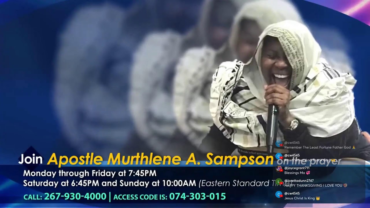 A grateful heart. - Apostle Murthlene A. Sampson