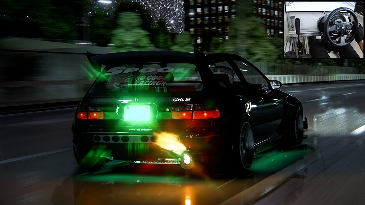 Honda Civic EG6 Spoon - Realistic 4k Graphics - Thrustmaster T300 RS GT