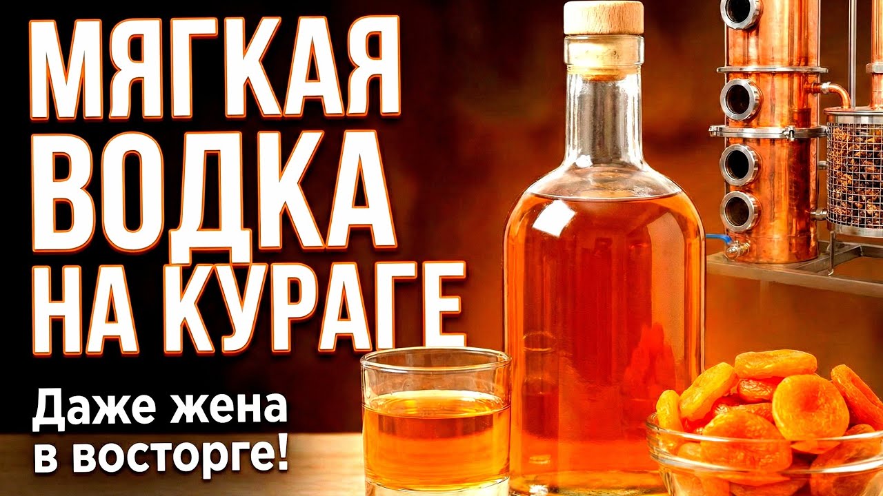 Жена в ВОСТОРГЕ! Мягкая ВОДКА на КУРАГЕ в Джин-Корзине! Как сделать 