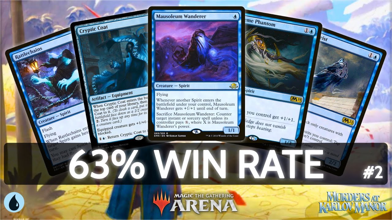 🔵 Mono Blue Spirits, 63% Win Rate, part 2 | MTG Arena | Explorer | BO3 | Murders at Karlov Manor