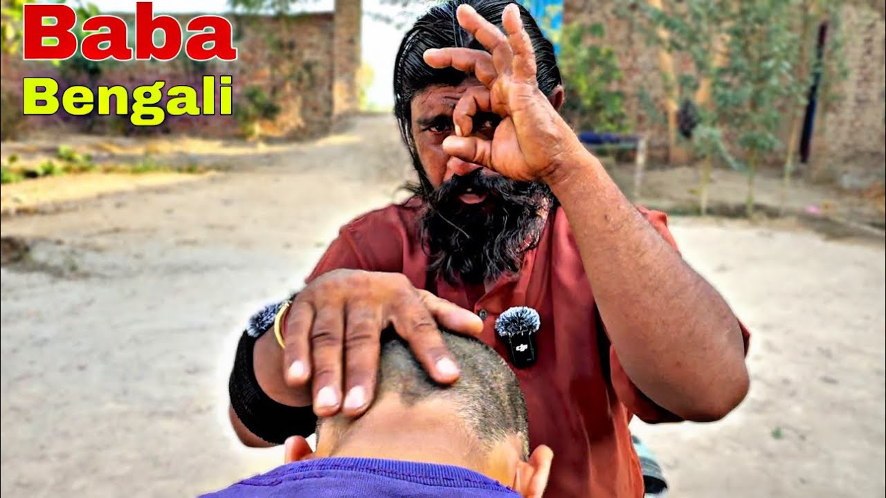 THE MOST INCREDIBLE & AGGRESSIVE HEAD MASSAGE BY BABA BENGALI | INNOVATION IN MASSAGE THERAPY #asmr