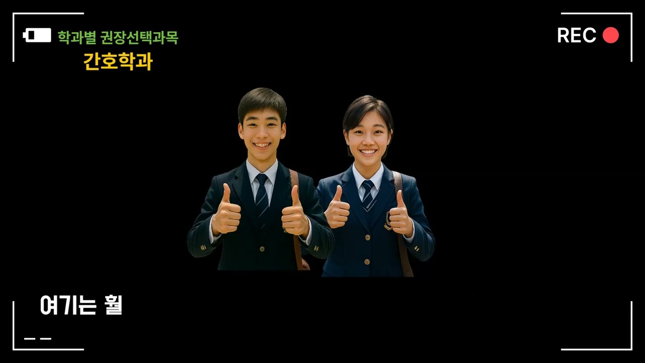 간호학과 권장 선택과목 안내