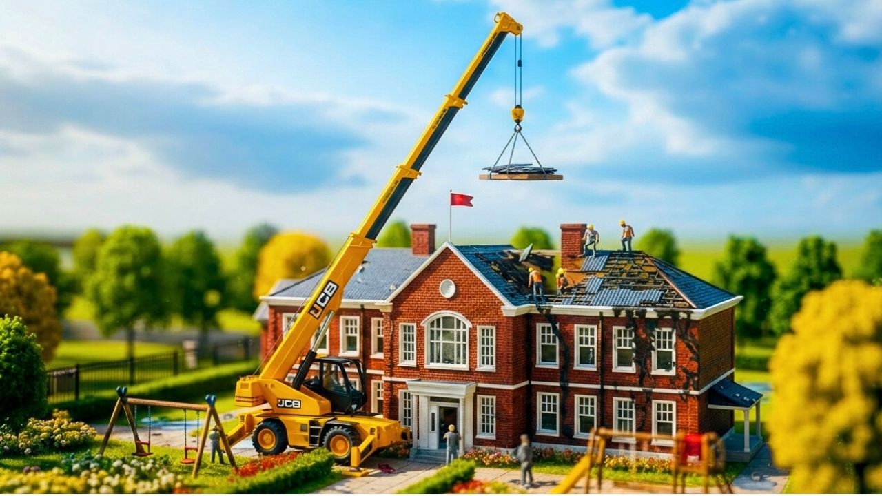 Restoring a Miniature School After the Storm Tiny Repair & Rebuild