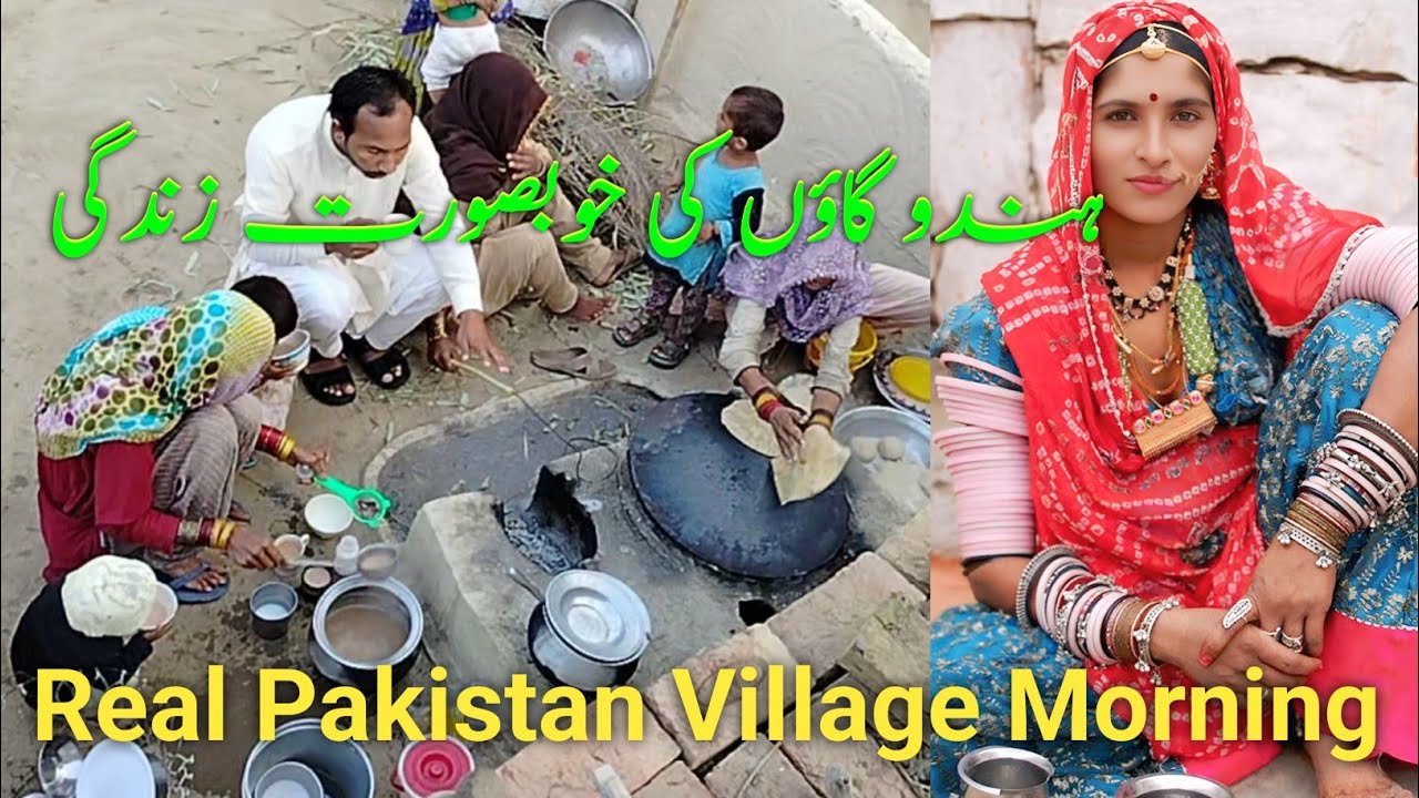 Sindh Pakistan Morning View | Desi Hindu Village Life /