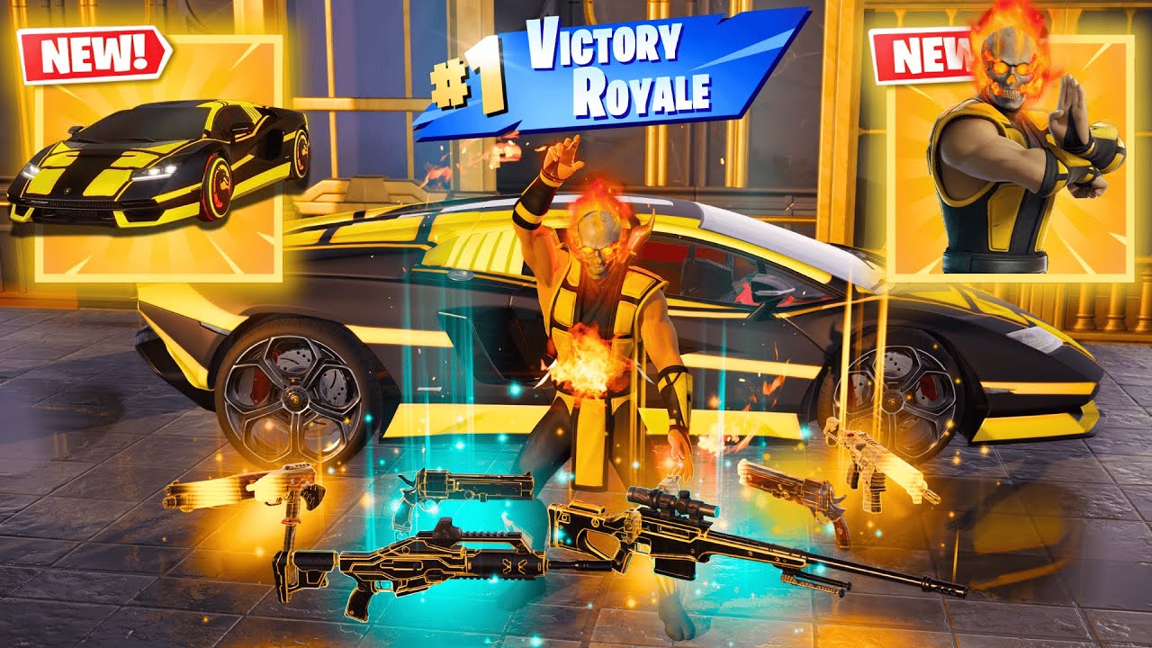 *NEW* SCORPION SKIN IN FORTNITE* ALL MYTHICS AND EXOTICS! (NEW! Fortnite Chapter 6 Season 2)