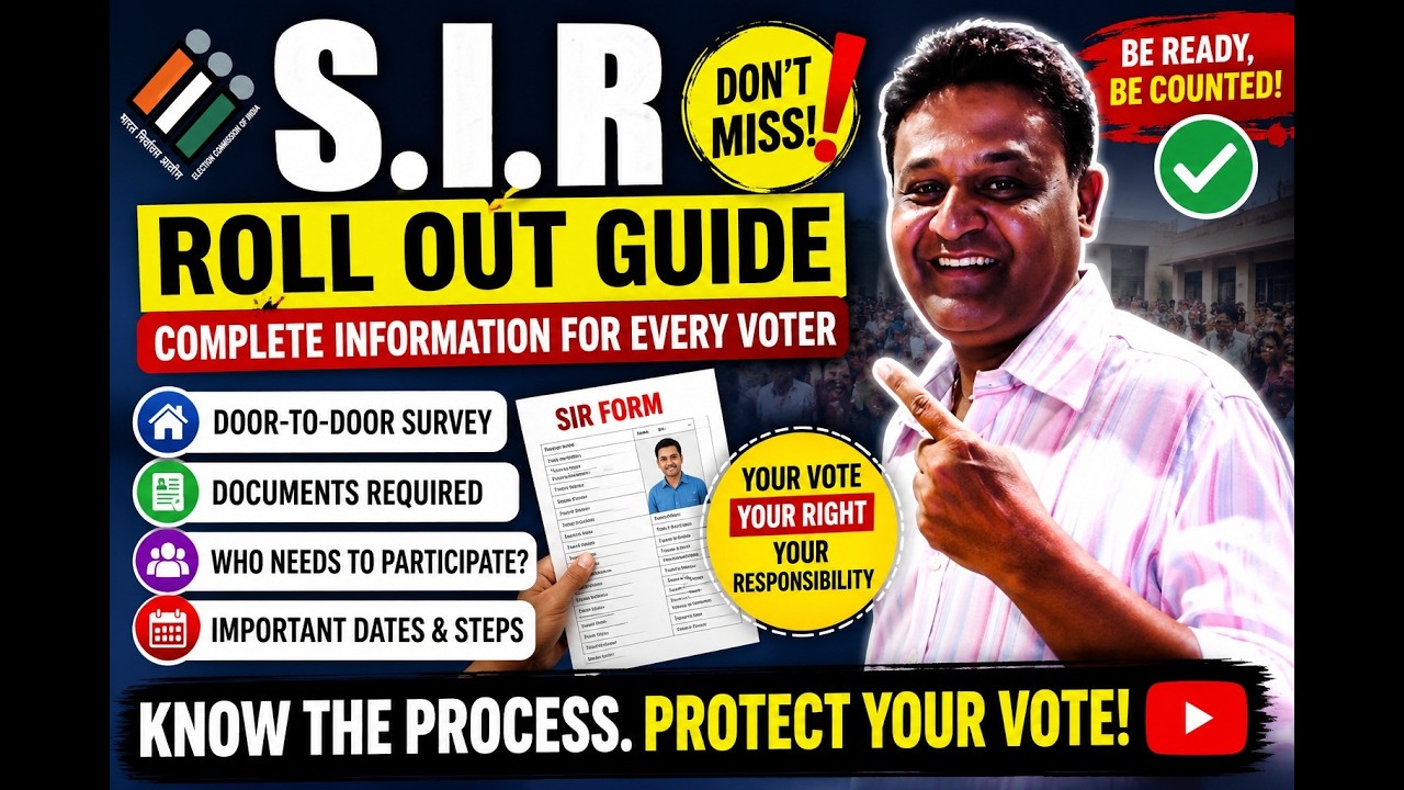 S.I.R Rollout Guide Explained | Complete VoterVerification Process | Special Intensive Revision 2026