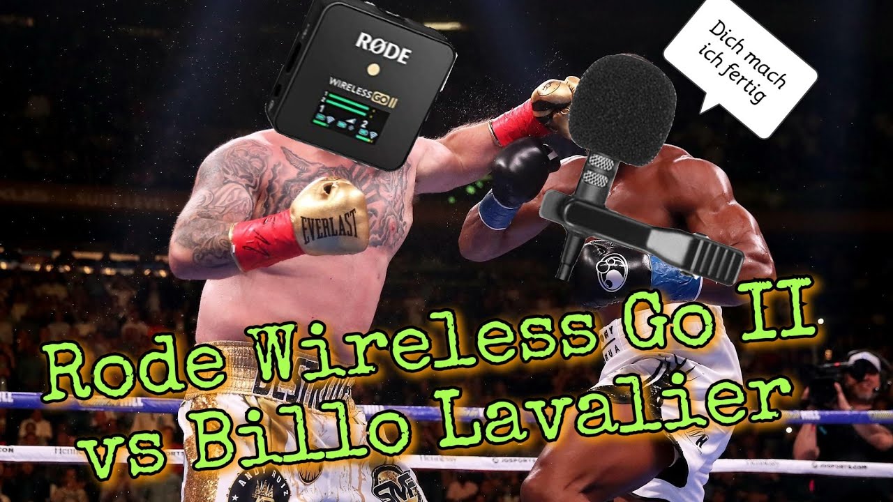 Rode Wireless Go II vs Amazon Lavalier Mikrofon Akkustik Vergleich
