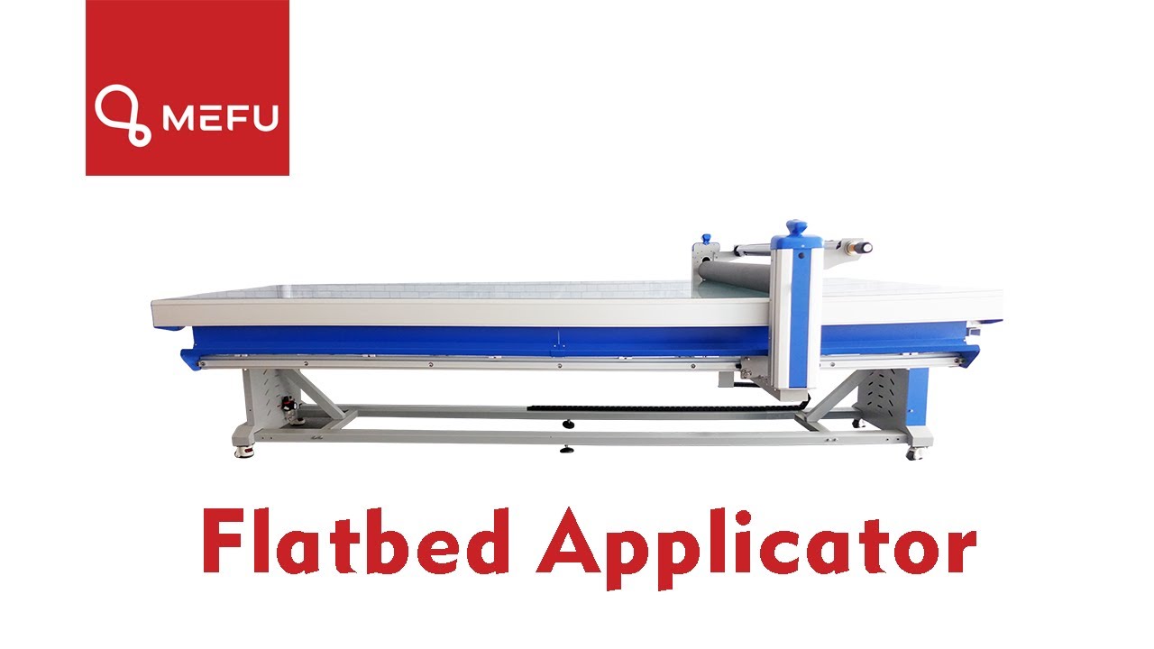 MEFU MF1325B4 MF1630-B4 MF1632-B4 Flatbed Applicator with heat assist function and tilted table
