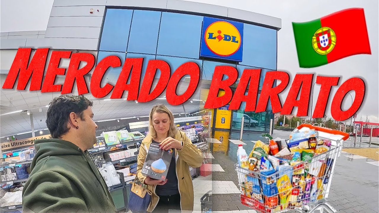 COMPRAS NO SUPERMERCADO MAIS BARATO DE PORTUGAL LIDL 🇵🇹
