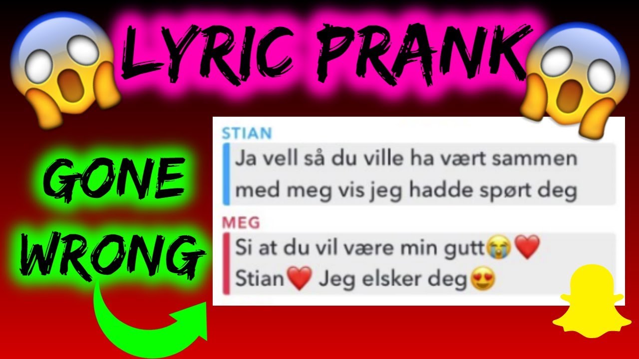 OMFG! NORSK LYRIC PRANK!