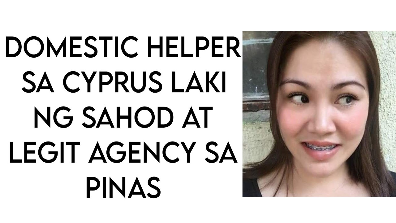 DOMESTIC HELPER NEED SA CYPRUS SAHOD EVERY MONTH AY 400 TO 450 EURO AT LEGIT AGENCY SA PINAS