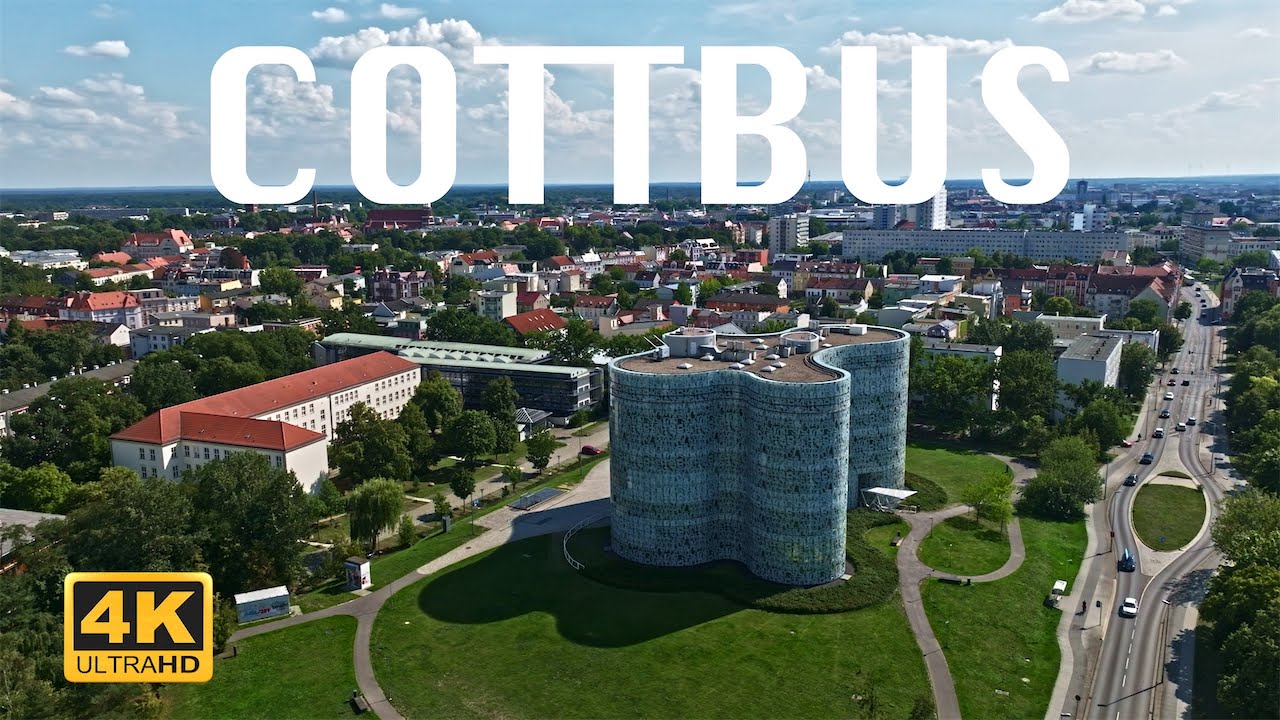 Cottbus , Germany 🇩🇪 | 4K Drone Footage (With Subtitles)