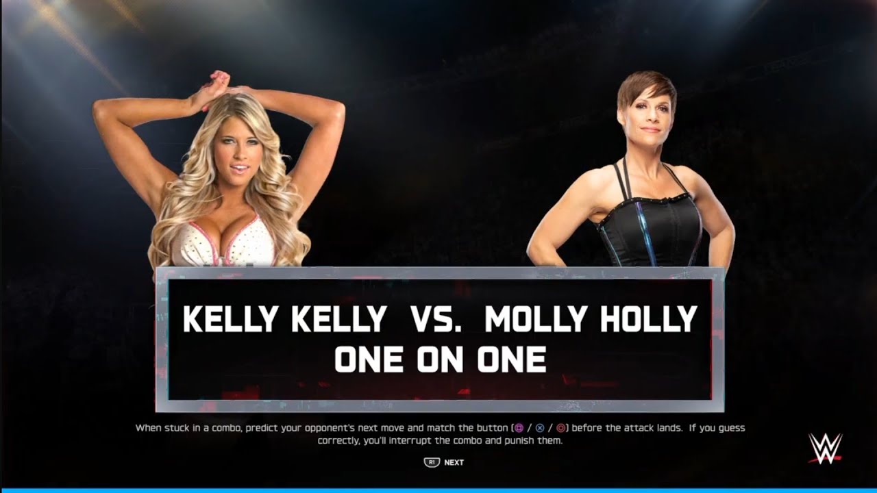 Kelly kelly vs Molly Holly. Grapple Legends.  WWE 2K25