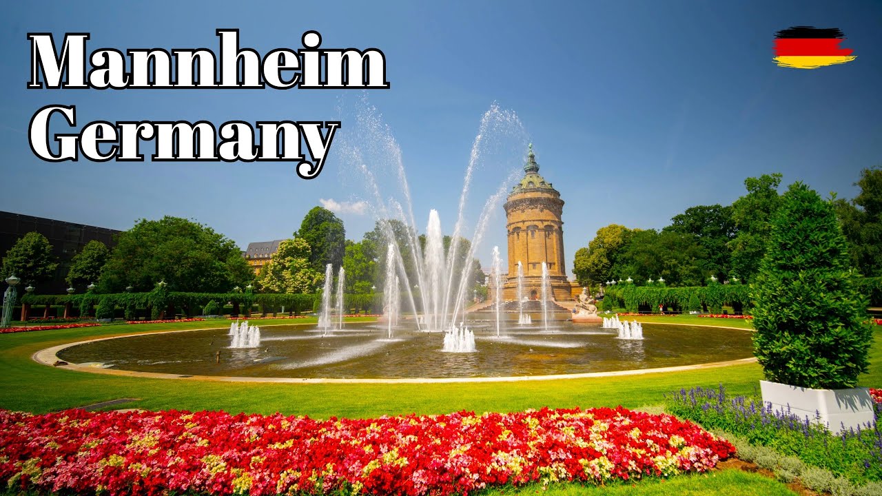 🇩🇪 Mannheim, Germany -  Beautiful German Cities - Walking Tour full of Culture and History