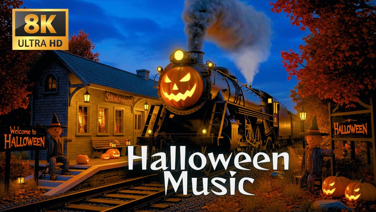 Halloween 2025 🎃 Haunted Pumpkin Village 👻 Relaxing Spooky Background Music for Calm Sleep Time