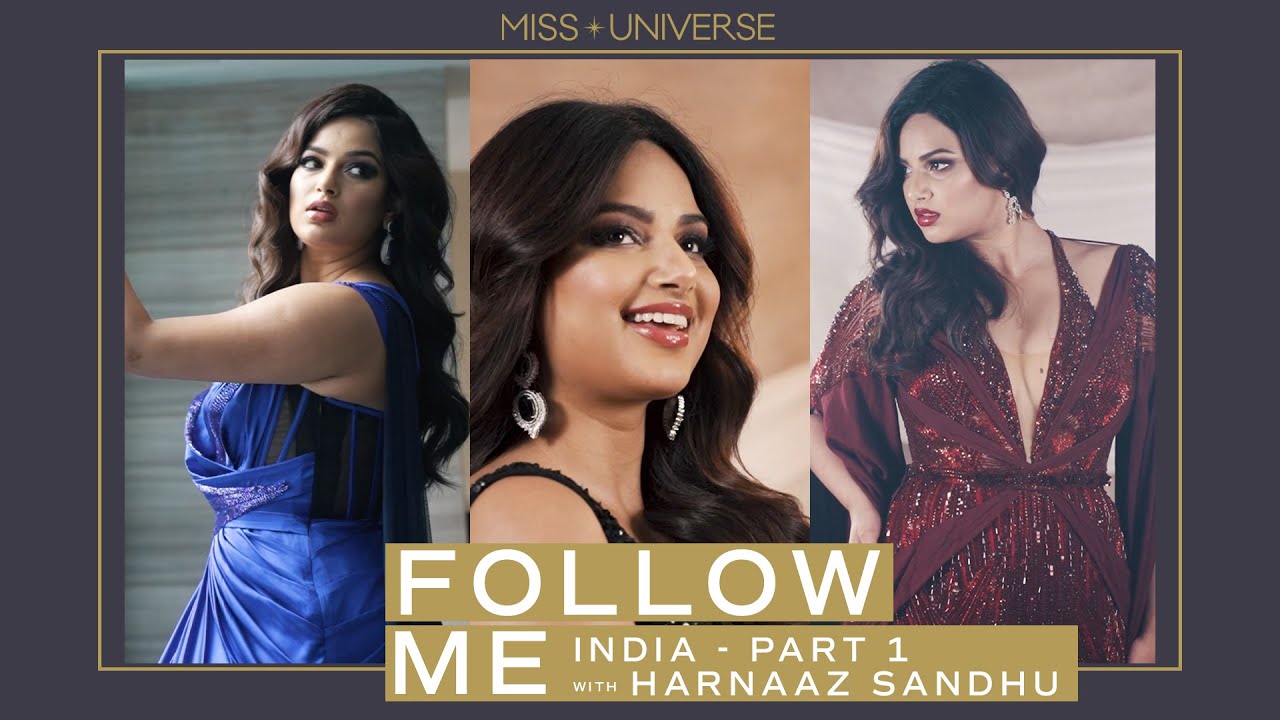 Harnaaz Sandhu HEADS BACK HOME TO INDIA | FOLLOW ME | Miss Universe