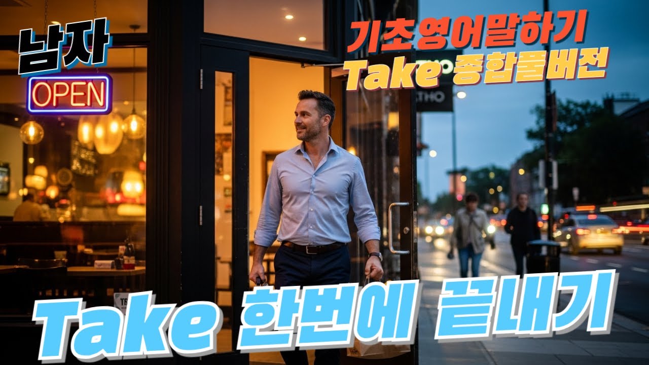 영어 말하기 필수 Take 종합풀버전 (남자,남자말투) *영-한-영-영*