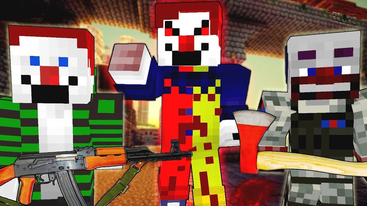 МИР КЛОУНОВ ЗОМБИ - MINECRAFT ФИЛЬМ