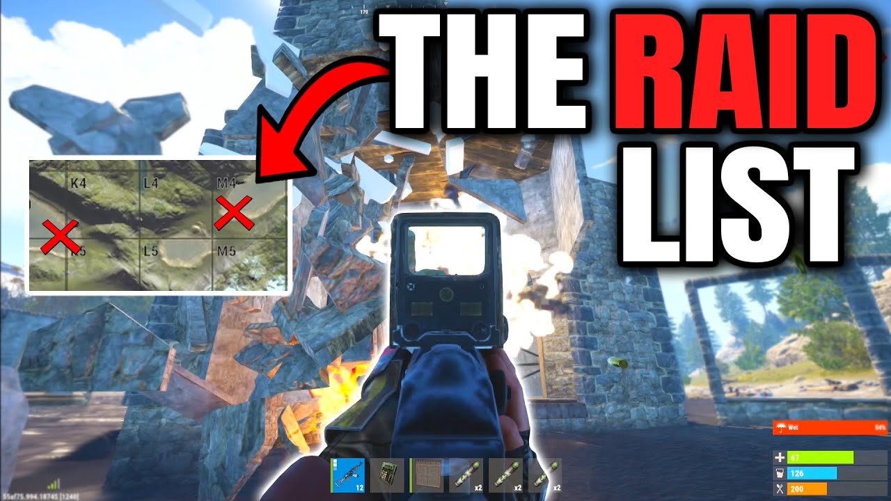 The Raid List - Rust Console Edition
