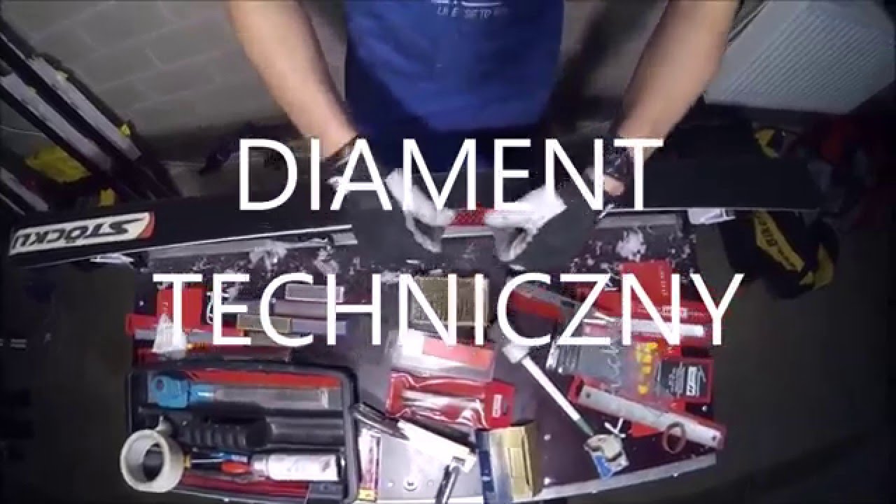 Diament techniczny w serwisie nart zjazdowych || Technical diament in a ski service