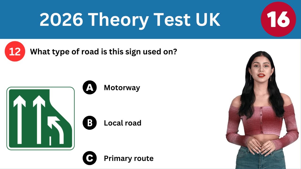 UK Driving Theory Test 2026 | Traffic (Road) Signs (Symbols) | DVSA 25 Must-Know Questions #uk #2026