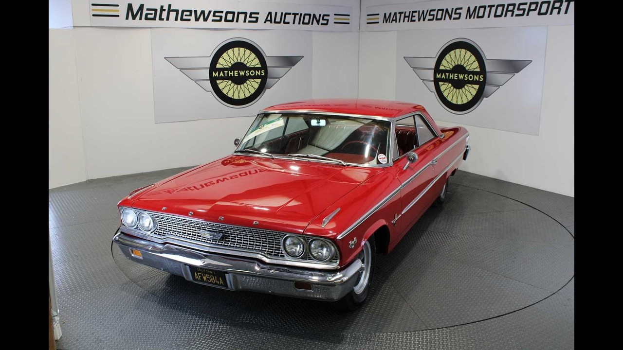 FORD GALAXIE 500XL 1963 ГОДА | Mathewsons Classic Cars | Аукцион: 29, 30 и 31 июля 2026 г.