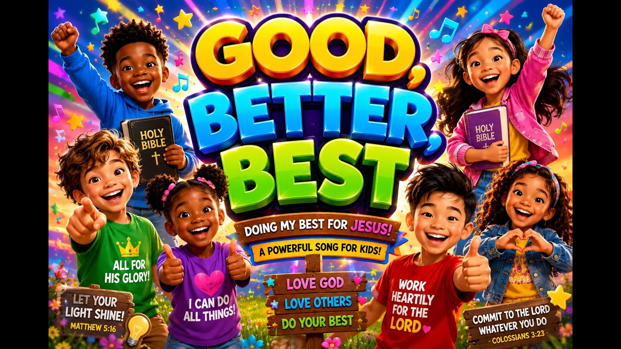GOOD, BETTER, BEST 
Kids' Praise Song, Christian Faith Songs For Children