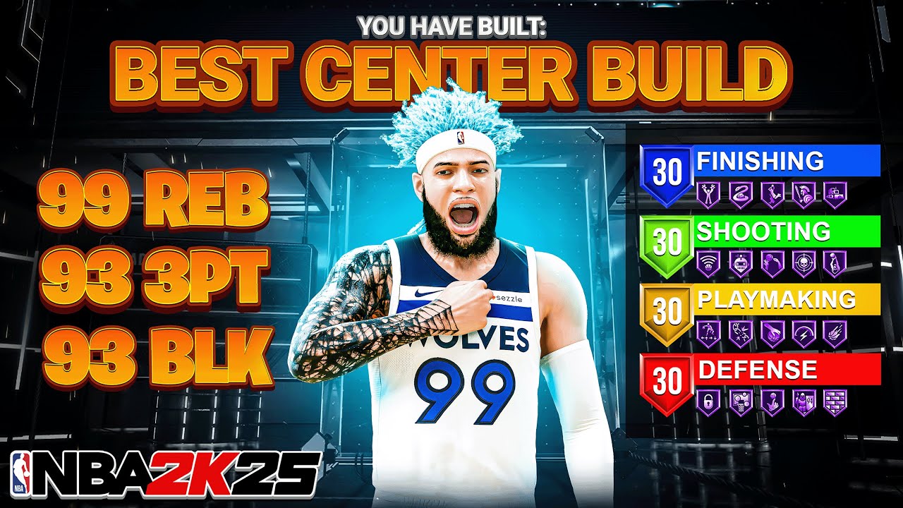 ЛУЧШИЙ КОМПЛЕКС ДЛЯ ЦЕНТРАЛЬНОГО НАПАДЕНИЯ В NBA 2K25! Лучший УНИВЕРСАЛЬНЫЙ КОМПЛЕКС ДЛЯ БОЛЬШОГО...