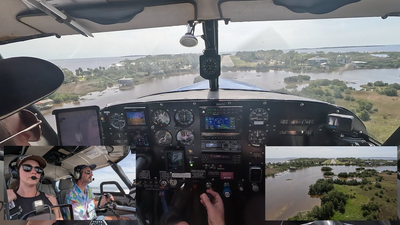 Short Field A-Game - Landing at Cedar Key (KCDK) Florida's Shortest Public Airport for Local Clams!