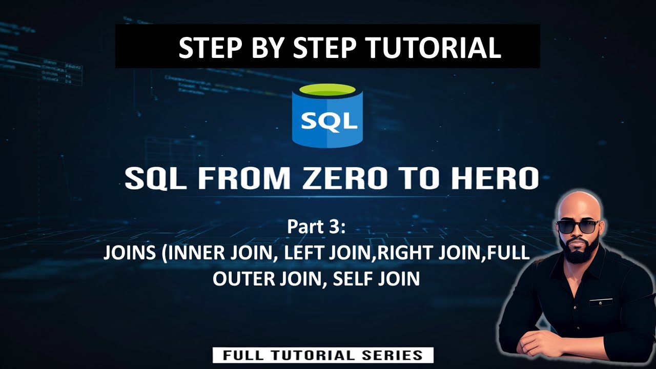 SQL JOINs Made Easy | INNER, LEFT, RIGHT, FULL & SELF JOINs (Zero to Hero)