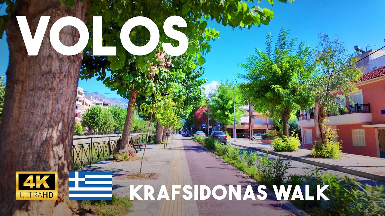 Volos Greece 4K Autumn Afternoon Walk - Krafsidonas Stream - DJI Pocket 3 Cinematic Walking Tour