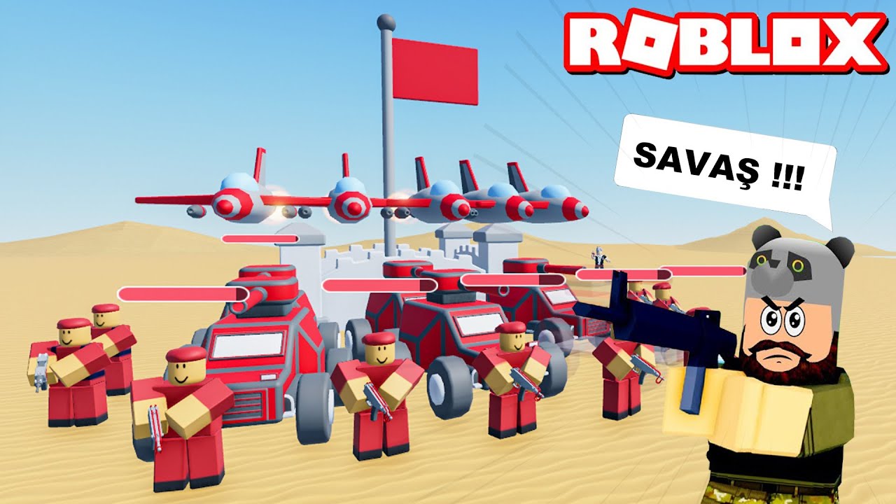 Savaş Oyunu Oynadım ve Askerlerimi Korudum! - Panda ile Roblox Commander Simulator