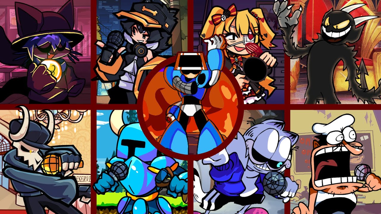 Let There Be Light But Every Turn A Different Character Is Used - Collab w/ @Mega-Man-YT (FNF)