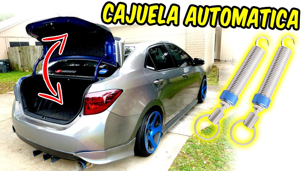 Como Arreglar la Cajuela que abra hasta arriba con este Resorte